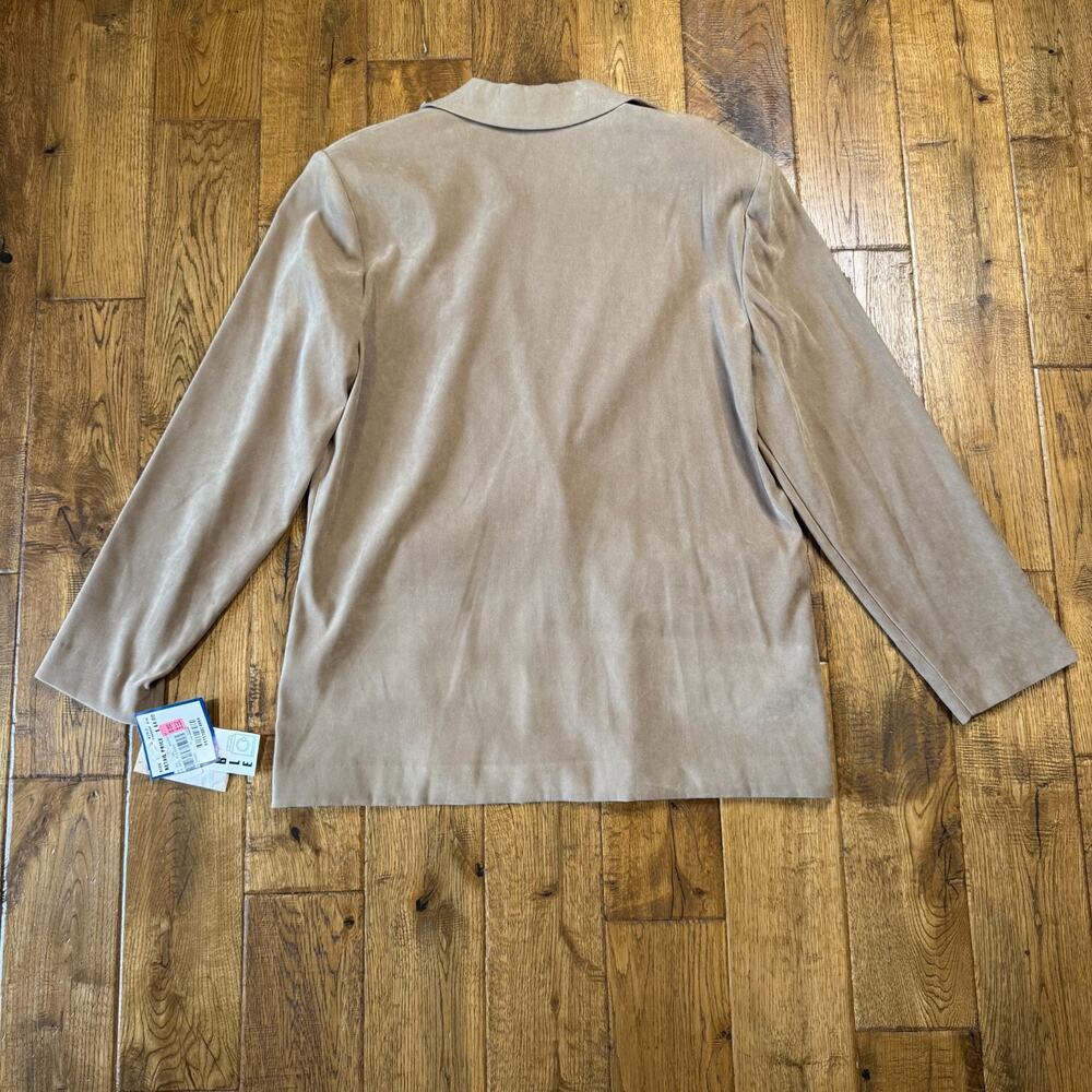 VTG Joan Leslie 3pc Skirt & Pants Beige Khaki Suit Womens Size 16 NWT Business - Picture 7 of 16
